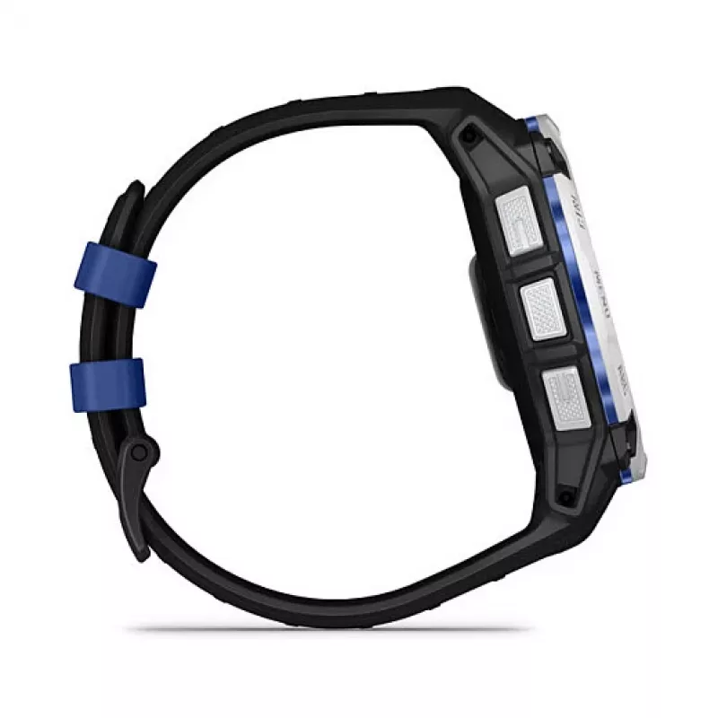 Išmanusis laikrodis GARMIN Instinct 3 3,05 cm (1,2 colio) AMOLED 45 mm 390x390 px liečiamas ekranas Juodas Baltas GPS 4 GB 53 g Silikoninis dirželis