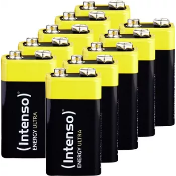Intenso Energy Ultra 9V 6LR61 E-Block lizdinė pakuotė 10 vnt. - 9V blokelis - 9 V - lizdinė pakuotė (7501451MP)