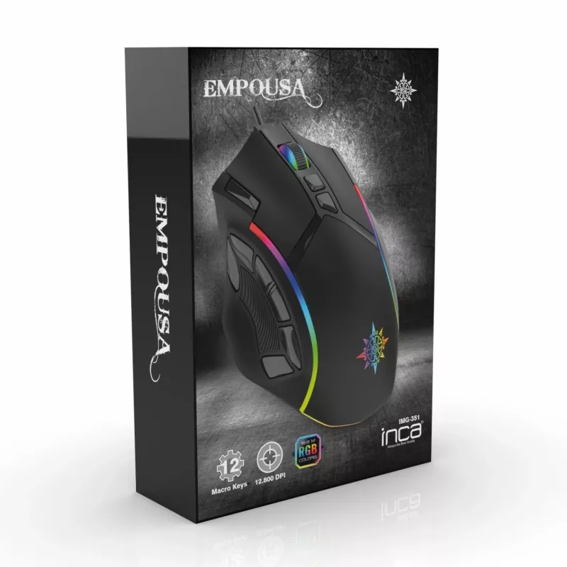 Žaidimų pelė INCA IMG-351 USB Type-A optinė dešiniarankiams