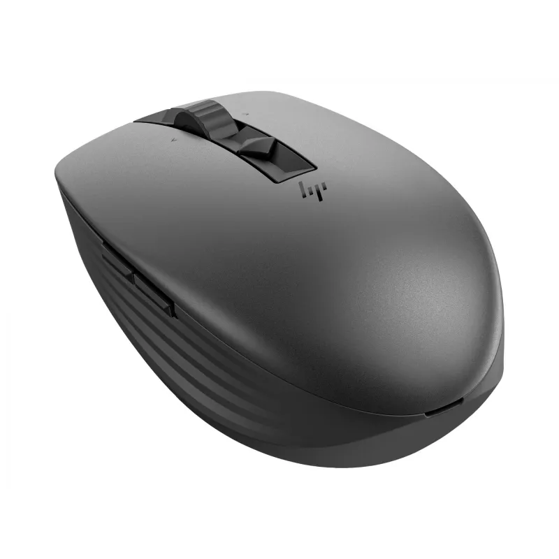 HP 710 belaidė įkraunama tyli pelė, ambidekstrinė, RF belaidė + Bluetooth, 3000 DPI, juoda