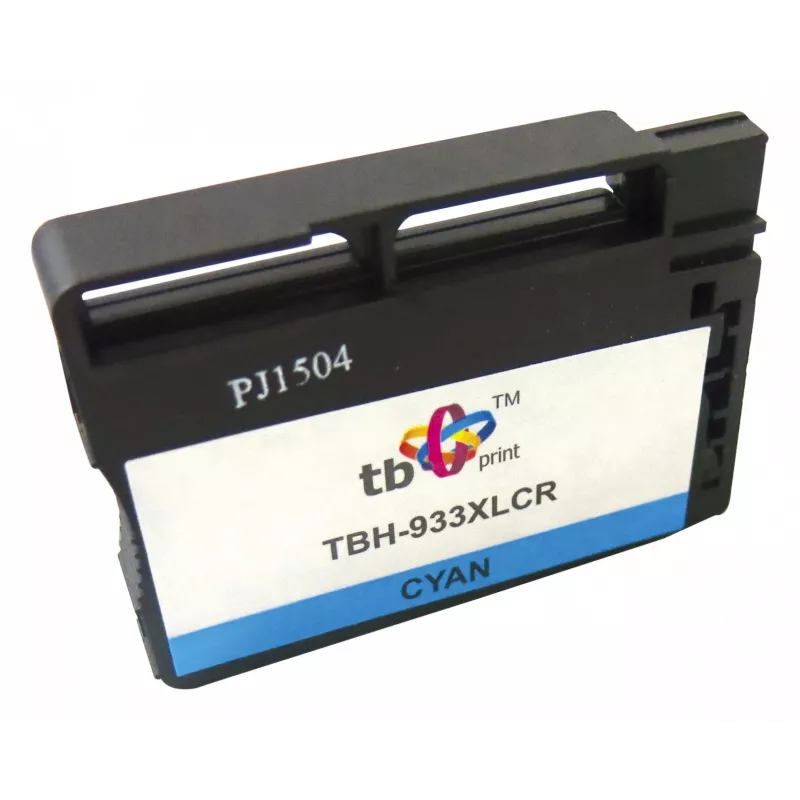 TB Print TBH-933XLCR perdirbta rašalo kasetė HP 933XL (CN054AE), HP Officejet 6100 ePrinter, žydra, 16 ml, 825 psl.