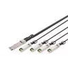 Digitus 40G QSFP+ į 4xSFP+ tiesioginio prijungimo kabelis 3m