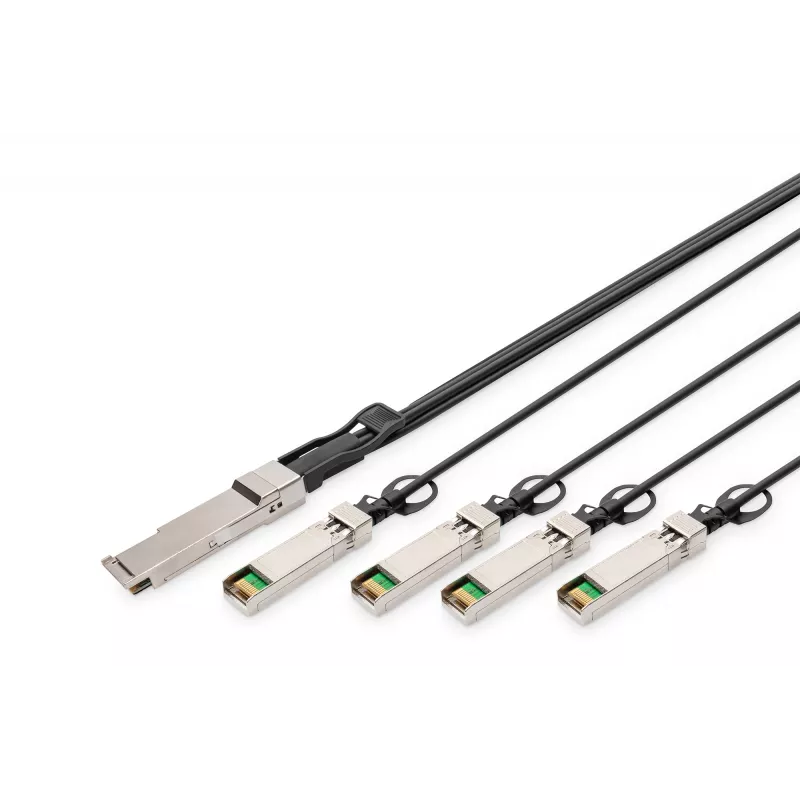 Digitus 40G QSFP+ į 4xSFP+ tiesioginio prijungimo kabelis 3m
