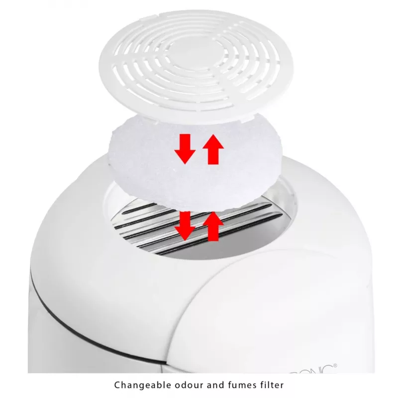 Clatronic FFR 2916 Vientisas 1 L Laisvai pastatomas 900 W Gruzdintuvė Pilka, Balta