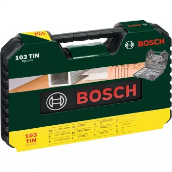 Priedų rinkinys Bosch V-Line 103 vnt. – gręžimo ir suktuvų priedų komplektas