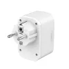 Gembird TA-ACPDQC20-01-W Universalus 20W USB įkroviklis su praėjimo kištukiniu lizdu, baltas