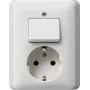 Kištukinis lizdas GIRA 017603 CEE 7/3 Baltas
