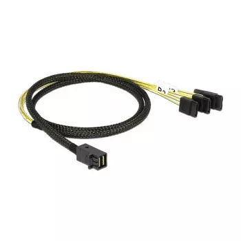 SAS kabelis DeLOCK 83393, 1 m, Mini SAS HD x4 (SFF-8643) → 4x SATA 7p
