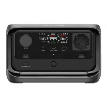 Nešiojama elektrinė stotelė EcoFlow River 3 Plus – LiFePO4 286Wh, AC ir USB išėjimai, įkrovimas iš saulės/automobilio