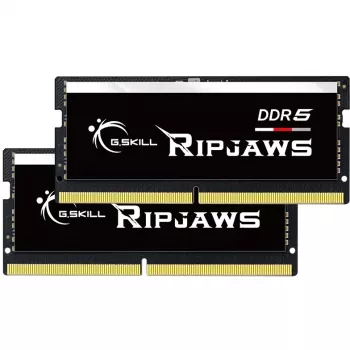 SO-DIMM 32 GB DDR5-4800 (2x 16 GB) Dual-Kit, Arbeitsspeicher schwarz, F5-4800S4039A16GX2-RS, Ripjaws