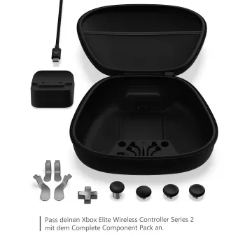 Žaidimų valdiklio priedų rinkinys Microsoft Xbox Elite Wireless Controller Series 2 Complete Component Pack Juodas Sidabrinis