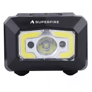 Superfire X30 priekinė lemputė, 340 lm, USB, 5 režimai, 130 m
