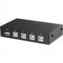 USB jungiklis Renkforce RF-4106952 — 4 prievadų USB 2.0, juodas