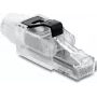 DELOCK RJ45 kištukas lauko montavimui Cat.6A neekranuotas permatomas/juodas (91127)
