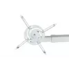 Sieninis laikiklis AVTEK WallMount Next 1200 — plieninis, baltas, teleskopinis, 360° pasukamas, pakreipimas ±42°, maks. apkrova 20 kg