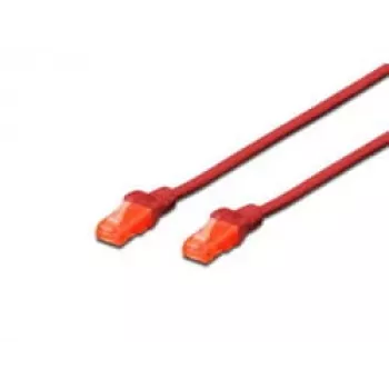 Tinklo kabelis Digitus CAT 6 U/UTP jungiamasis laidas RJ-45 Cat6 5m Raudonas