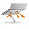 Pasyvus laikiklis Durable 505023 nešiojamam kompiuteriui, sidabrinis, iki 17 colių