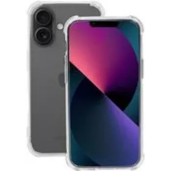 Mobilis R Series, iPhone 16, skaidrus, minkštas dėklas (057033) Grūdinto stiklo ekrano apsauga
