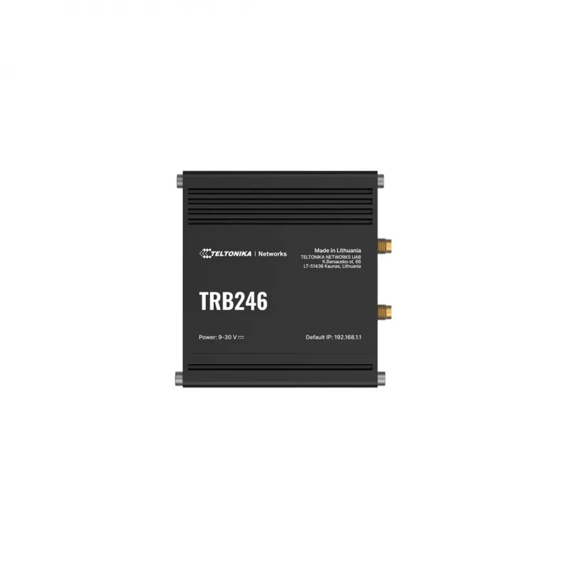 Teltonika TRB246 pramoninis maršrutizatorius, IoT LTE šliuzas Cat 4, 1x RJ45 100 Mb/s, IP30