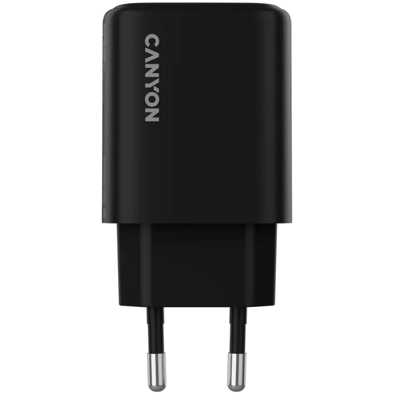CANYON OnCharge 250 25W 1xPD 1xQC EU juodas