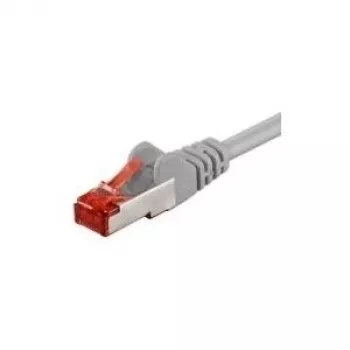 Wentronic Goobay CAT 6 jungiamasis kabelis, S/FTP (PiMF), pilkas, 3 m - LSZH halogeninis, varinis (50888)