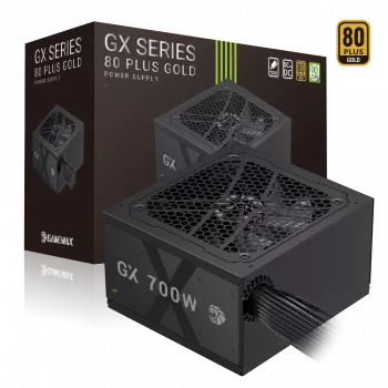 Gamemax GX 700G maitinimo blokas, 80 PLUS Gold, 700 W, nemodulinis