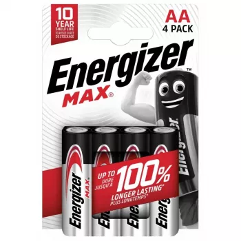Energizer MAX šarminės baterijos LR6/AA lizdinėje pakuotėje, 4 vnt.