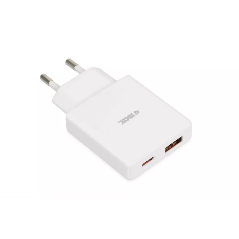 iBox ILUC43W universalus mobiliojo įrenginio kroviklis baltas AC vidaus