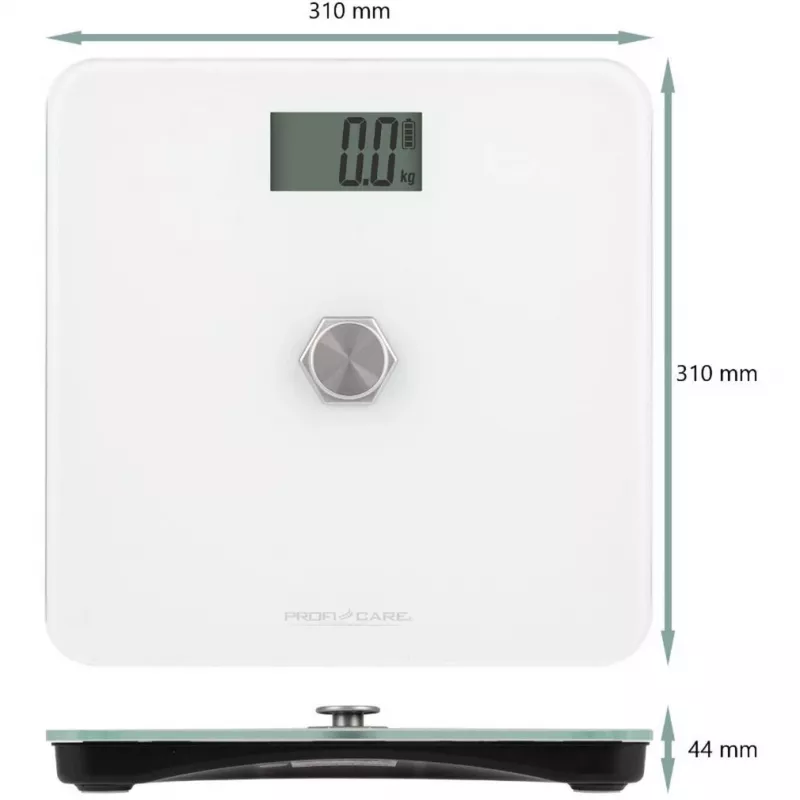 Svarstyklės kūno svoriui Profi-Care PC-PW 3112 — 180 kg, 100 g tikslumas, LCD ekranas