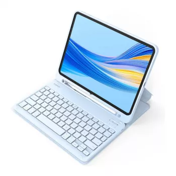 Klaviatūra Inateck KB04002 QWERTY Bluetooth su jutikliniu kilimėliu mėlyna