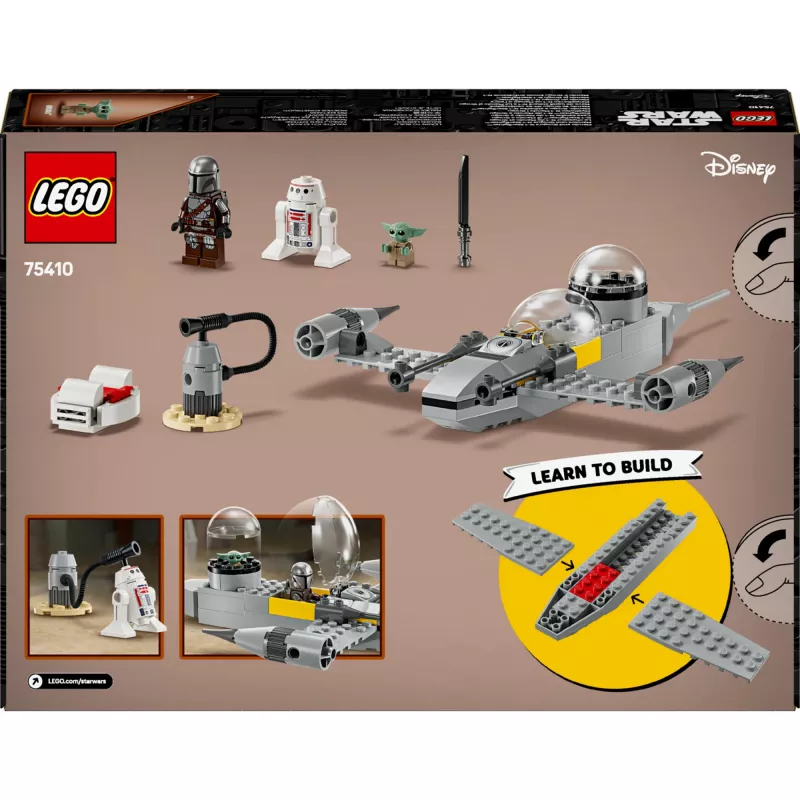 LEGO Star Wars rinkinys 75410 N-1 žvaigždžių naikintuvas, 92 detalės, minifigūrėlės Mando ir Grogu