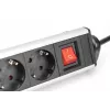 Digitus 6-ių lizdų biuro maitinimo juosta su 3 USB prievadais, 1,5 m laidas