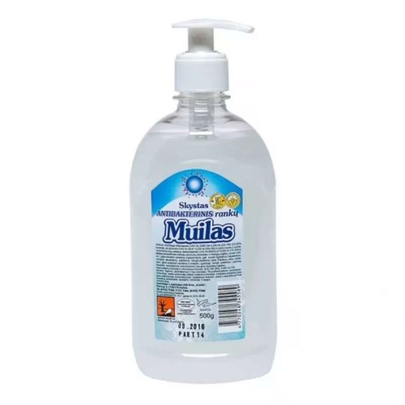 Skystas antibakterinis muilas su dozatoriumi, 500 ml