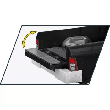 Konstrukcinis žaislas Cobi RAM 1500 Police 24608 2-in-1 modelis, plytelių rinkinys, transformuojamas statinys