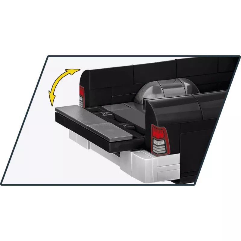 Konstrukcinis žaislas Cobi RAM 1500 Police 24608 2-in-1 modelis, plytelių rinkinys, transformuojamas statinys