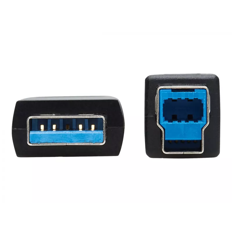 Eaton Tripp Lite Series USB 3.2 Gen 1 Plenum-Rated Fiber aktyvus optinis kabelis (AOC) - A/B M/M, juodas, 20 m - USB kabelis - USB A tipas (M) prie USB B tipo (M) - USB 3.2 Gen 1 - 20,0 m - P