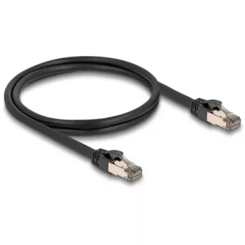 Tinklo kabelis DELOCK 80240 Cat6a U/FTP (STP) RJ-45–RJ-45, 1 m, juodas