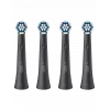 Oral-B iO Gentle Care keičiamosios šepetėlio galvutės, juodos, 4 vnt.