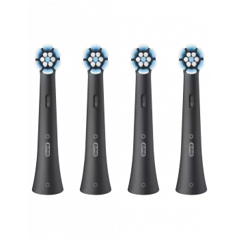 Oral-B iO Gentle Care keičiamosios šepetėlio galvutės, juodos, 4 vnt.