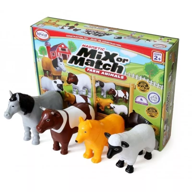 Malblo Magnetic Farm Animals Set magnetinis ūkio gyvūnų rinkinys