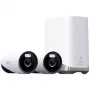 Anker Eufy eufyCam E330 (Professional) - 2 kamerų rinkinys - tinklo stebėjimo kamera - lauko zona - atspari oro sąlygoms - spalvota (dieną/naktį) - 8 MP - 3840 x 2160 - 4K - garsas - Wi-Fi - 2