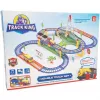 Extralink Kids Track King elektrinė geležinkelio trasa su lokomotyvu ir automobiliu su baterijomis