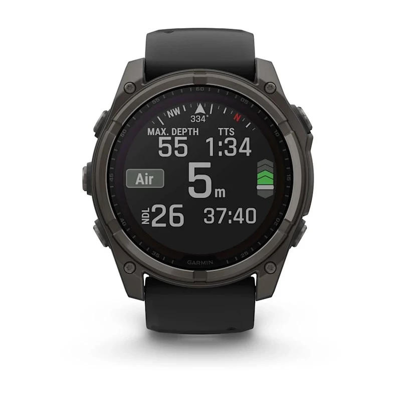 Garmin fenix 8 3,56 cm (1,4 colio) 51 mm skaitmeninis jutiklinis ekranas 280 x 280 pikselių titano korpusas su Wi-Fi ir GPS
