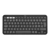Logitech Pebble Keys 2 K380s belaidė klaviatūra, Bluetooth LE, QWERTY Nordic (danų/suomių/norvegų/švedų), toninė grafito spalva (920-011879)