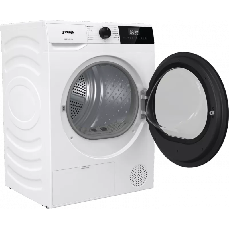 Gorenje D2HNE7E džiovyklė | Energijos klasė E | 7 kg | Šilumos siurblys | LED | 51 cm | Balta