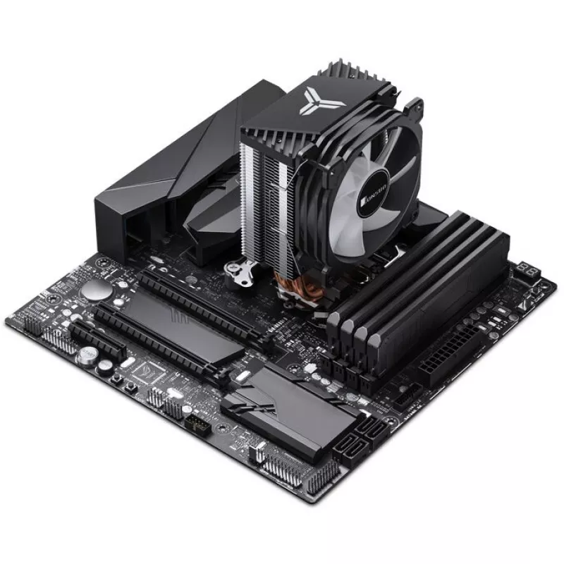 CPU aušintuvas Jonsbo CR-1400 E BLACK su 140 mm ventiliatoriumi, oro aušintuvas procesoriams