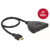 Delock HDMI UHD Switch 3 x HDMI in > 1 x HDMI out 4K - Video/Audio-Schalter - 3 x HDMI - Desktop
