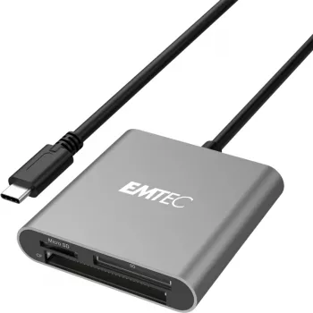 Kortelių skaitytuvas Emtec ECCAREADT610C USB 3.1 pilka