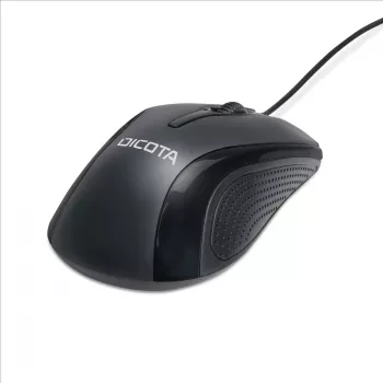 DICOTA D32011 – Laidinė pelė, optinė, 3 mygtukai, USB, juoda