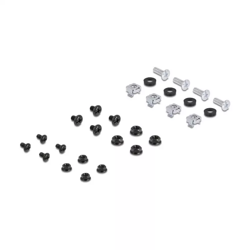 Automatinis jungiklių skydelis DELOCK 67282 — metalinis 19 colių stovo aksesuaras, juodas korpusas, 1 vnt.